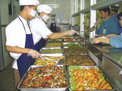 供餐现场
