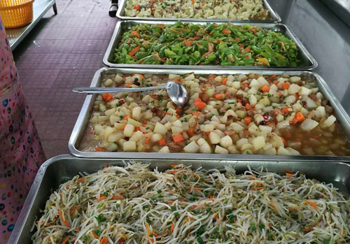 供餐现场