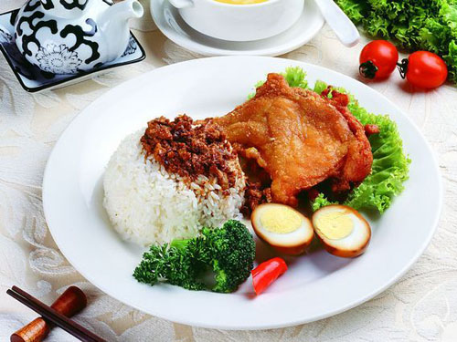 炸鸡腿饭